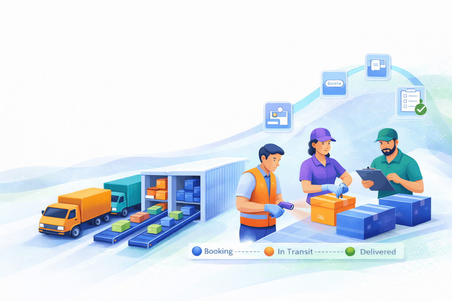 Supply chain visibility layers