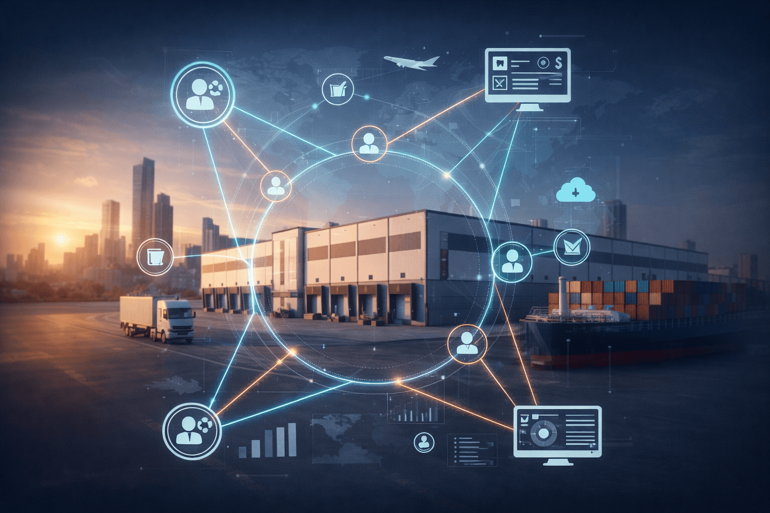 Connected logistics workflow